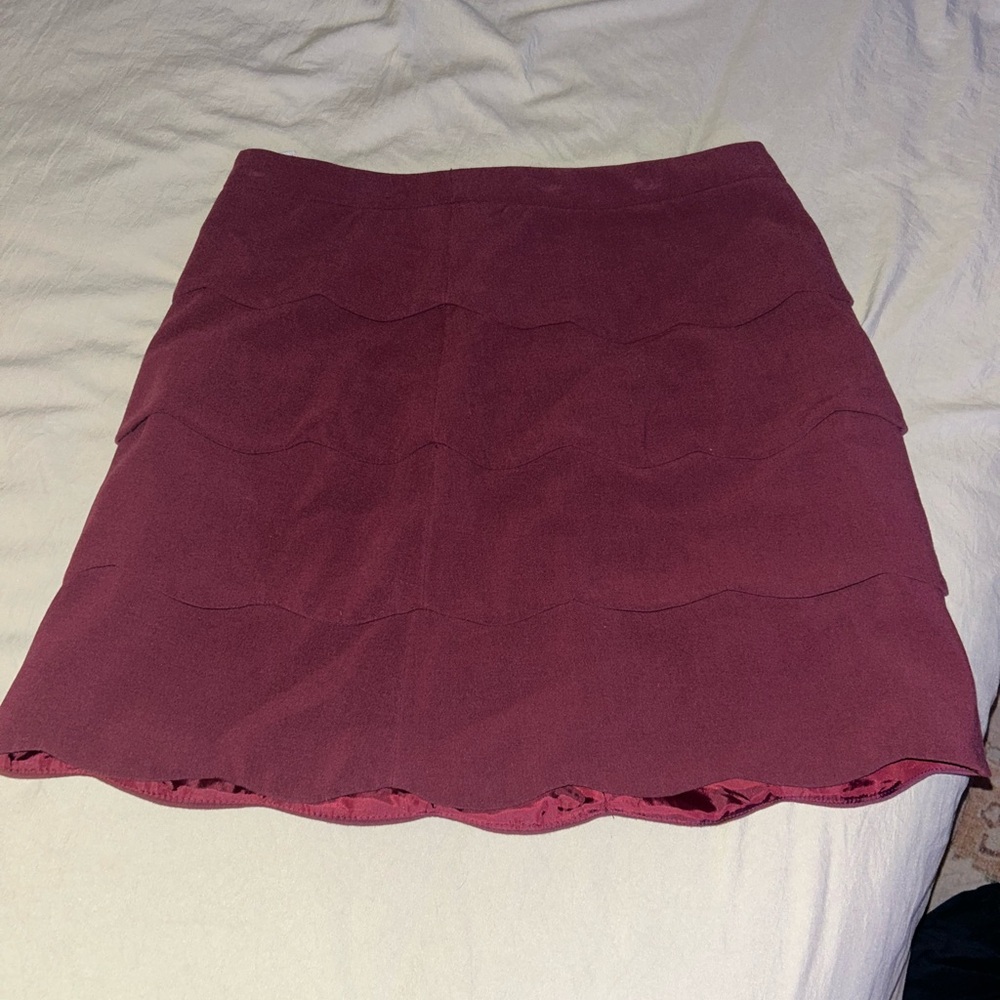 Elegant Burgundy Skirt